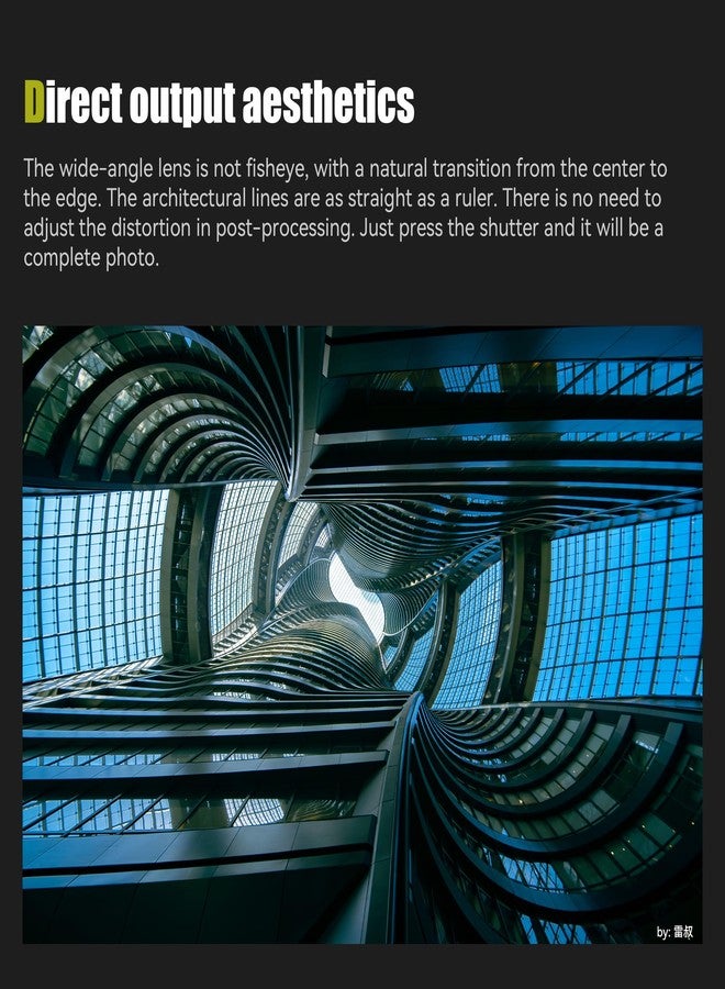 7artisans MF10mm F3.5 Wide-Angle Fixed Focus Pancake Lens APS-C Lens Mirrorless Cameras, Compatible for Sony A6000/A5000/A3000/Nex Series a6700 nex-5t nex-3n - Image 5