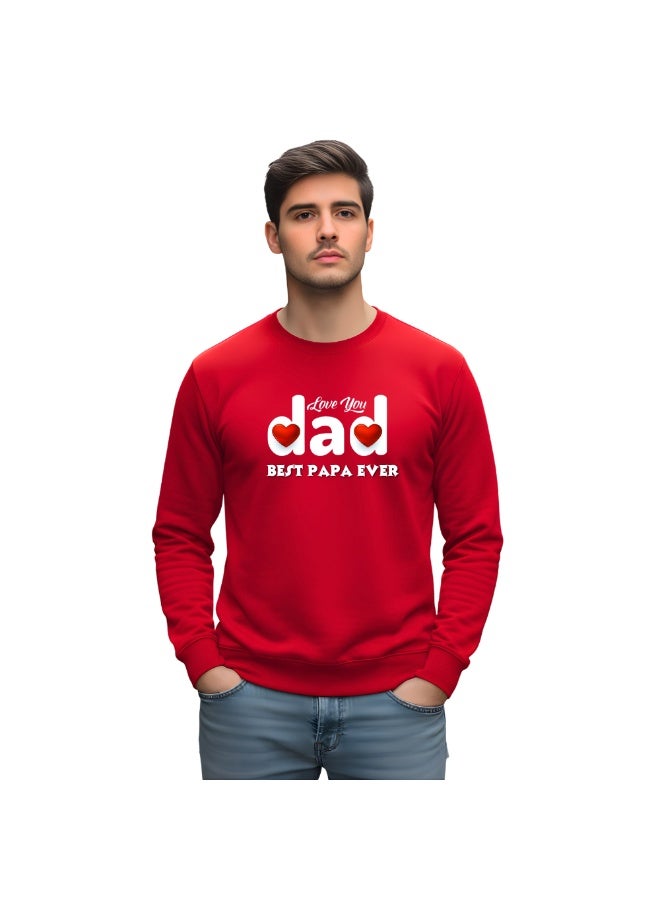 PRINTSHOP4ME Father's Day Mens Sweatshirt–Full Sleeve,Round Neck,Soft Cotton Sweatshirt|Casual Everyday Outfit|Mens Sweatshirt For Father's Day - Image 1