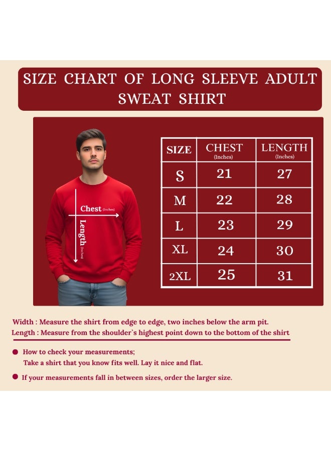PRINTSHOP4ME Father's Day Mens Sweatshirt–Full Sleeve,Round Neck,Soft Cotton Sweatshirt|Casual Everyday Outfit|Mens Sweatshirt For Father's Day - Image 2
