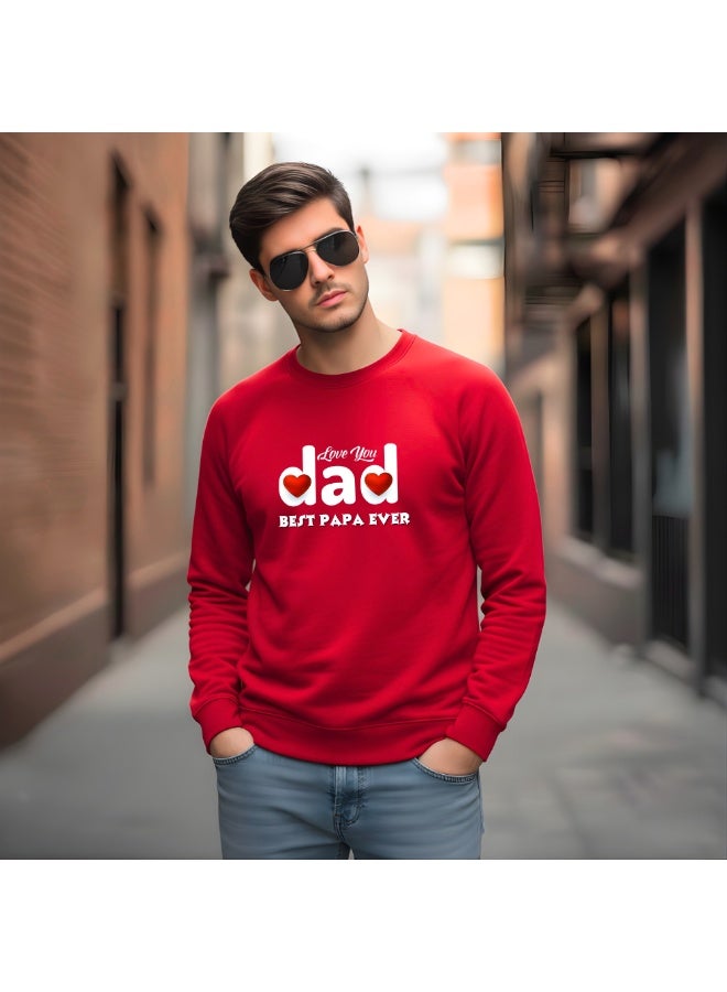 PRINTSHOP4ME Father's Day Mens Sweatshirt–Full Sleeve,Round Neck,Soft Cotton Sweatshirt|Casual Everyday Outfit|Mens Sweatshirt For Father's Day - Image 3