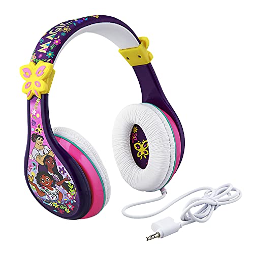 eKids Disney Encanto Headphones for Kids, Wired Headphones Includes Headphone Splitter - Image 1