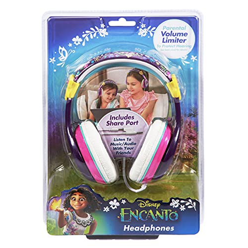 eKids Disney Encanto Headphones for Kids, Wired Headphones Includes Headphone Splitter - Image 4