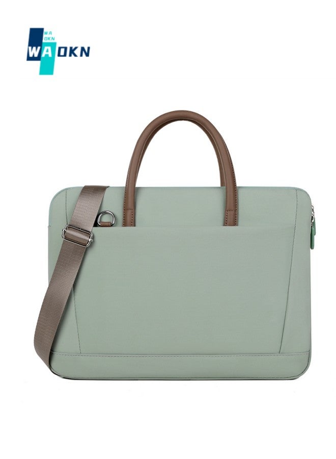 WAOKN Laptop Shoulder Bag Laptop Shoulder Bag Laptop Tote, Laptop Case 14 Inch 15.6 Inch Tablet Laptop Bag Men Women Portable Liner Bag Tablet Computer Bag Conference Briefcase，Waterproof Portable Briefcase  - Image 1