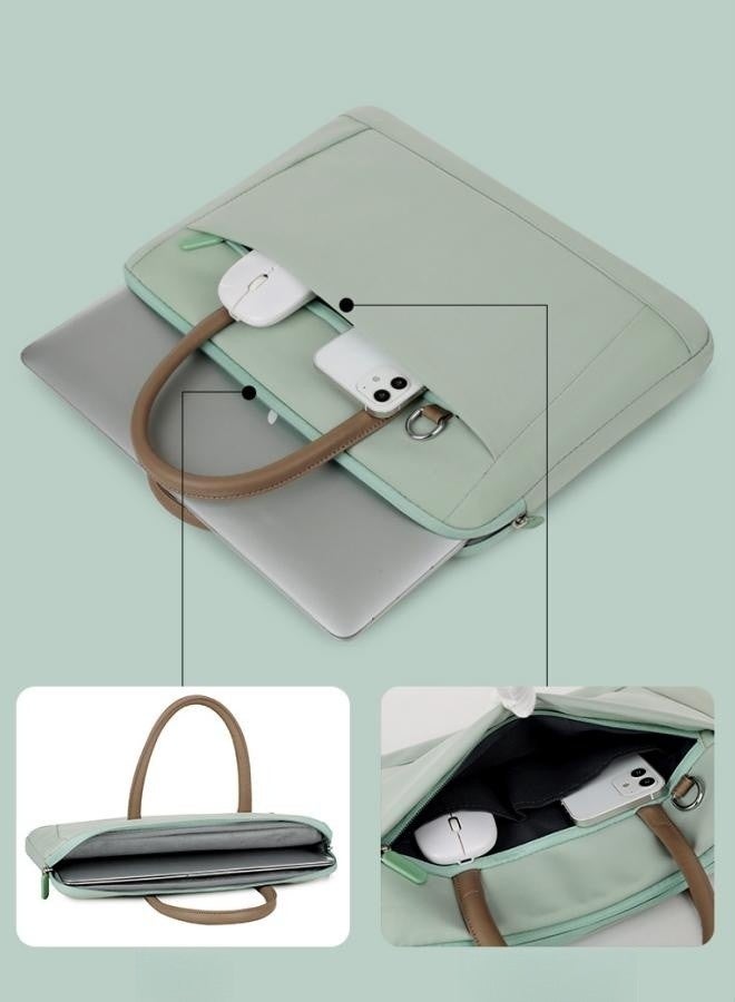 WAOKN Laptop Shoulder Bag Laptop Shoulder Bag Laptop Tote, Laptop Case 14 Inch 15.6 Inch Tablet Laptop Bag Men Women Portable Liner Bag Tablet Computer Bag Conference Briefcase，Waterproof Portable Briefcase  - Image 5