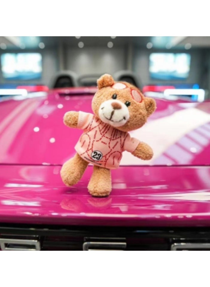Porsche Teddy Bear Keychain with Racing - Inspired Design - Image 4