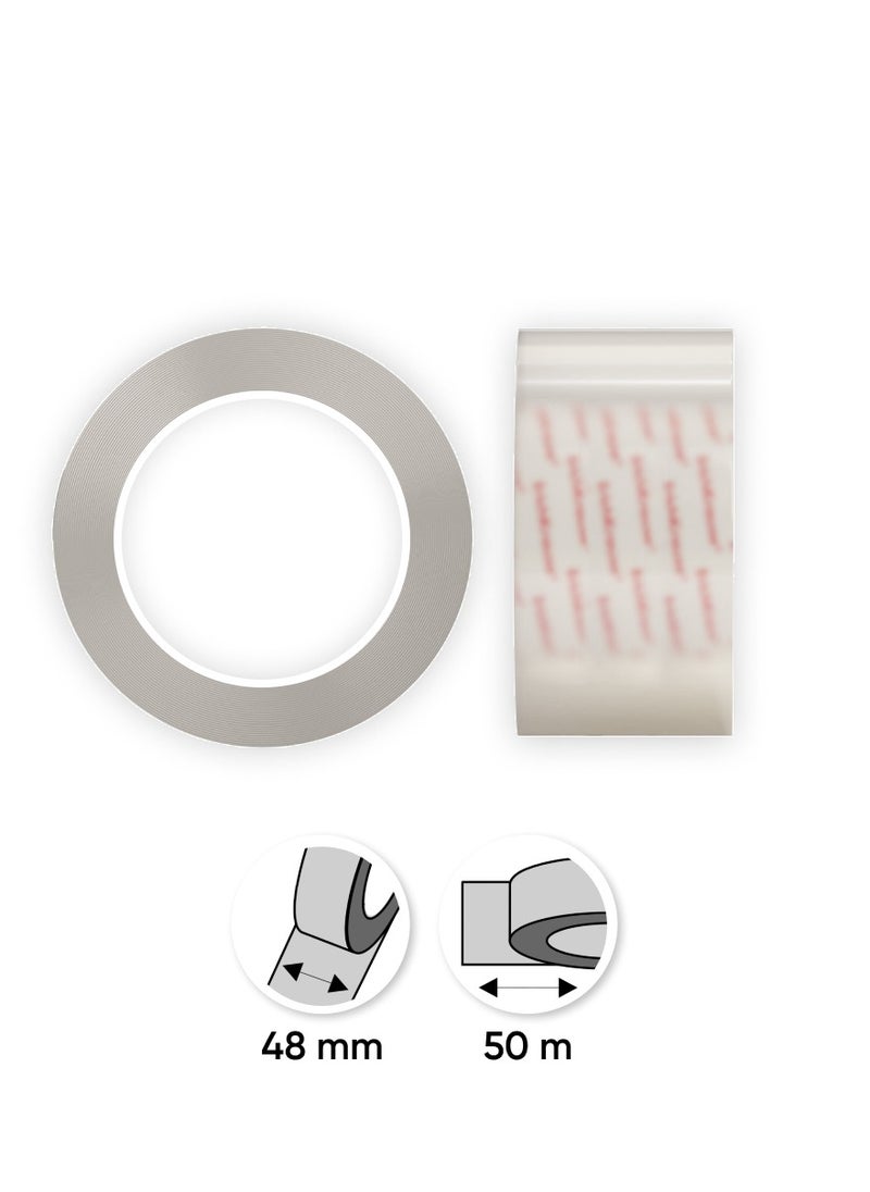ErichKrause Packing tape Clear, transparent, 48mmx50m (shrink 1 pcs)  - Image 2