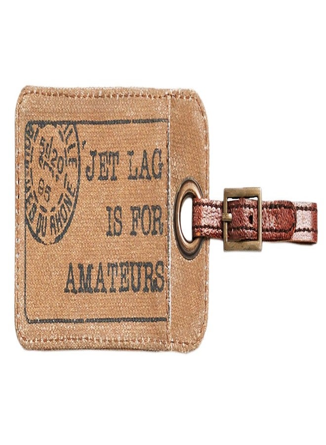 Mona B Canvas Luggage Tags | Bag Tag | Travel Id Label | Tag for Baggage Suitcase | Identification with Stylish Design for Men and Women - Image 1
