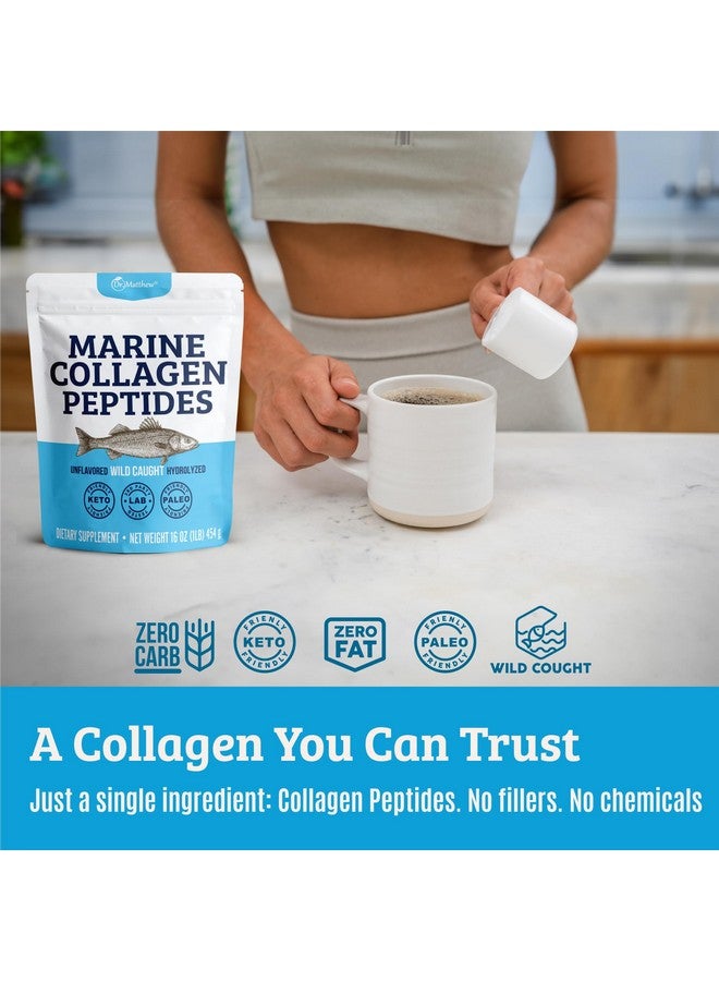 Dr. Matthew Marine Collagen Peptides Powder from Hydrolyzed Wild Caught Fish Protein - Hair & Beauty Supplements for Women & Men - Image 5