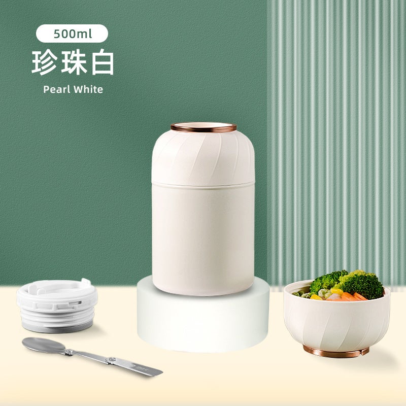 Stew Beaker 304 Stainless Steel Dual-Purpose Large-Capacity Thermos Cup Portable Household Stew Pot Gift Cup - Image 1