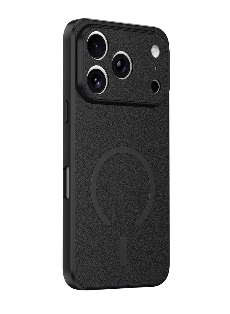حافظة لهاتف iPhone 17 / 17 Pro Max، غطاء من الجلد الناعم الفاخر، مقاومة للبقع والصدمات، قبضة مريحة، مناسبة للرجال والنساء - Image 1