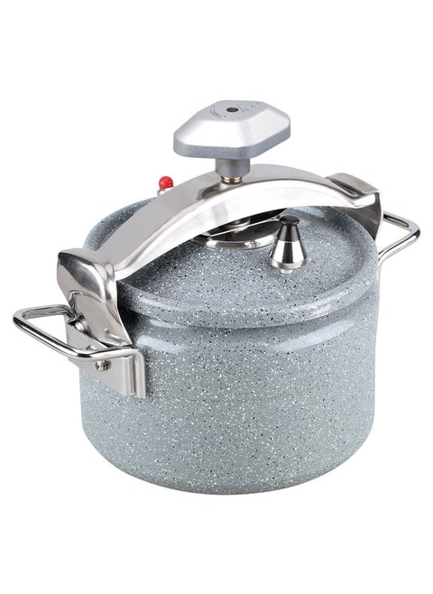 Ceramic coated pressure cooker, Pressure cooker, Gray, capacity 20 L
