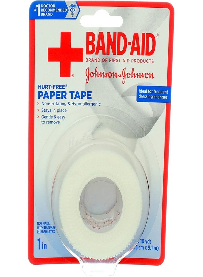 Band-Aid Johnson & Johnson Band-AID First Aid Paper Tape 1 Inch X 10 Yards (Pack of 6 - Image 1