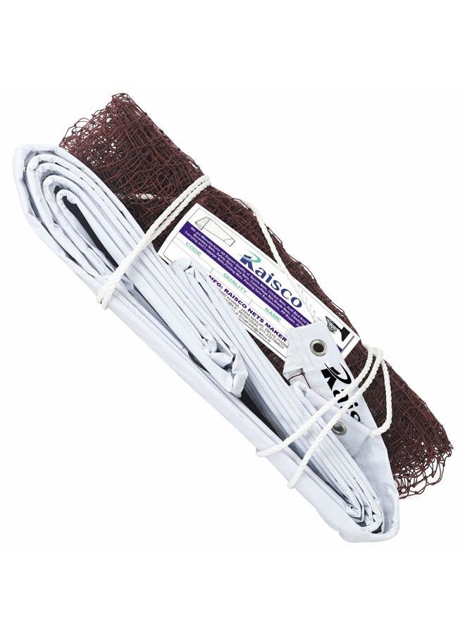 Raisco 716F Nylon Special Four Side Tape Badminton Net (Brown) - Image 1