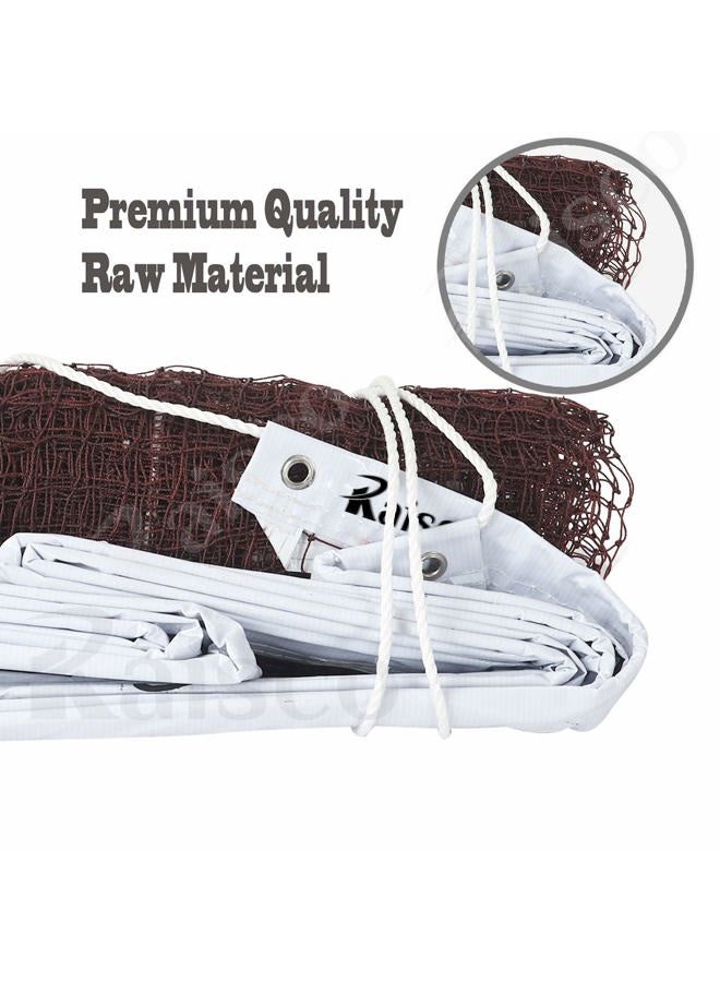 Raisco 716F Nylon Special Four Side Tape Badminton Net (Brown) - Image 3