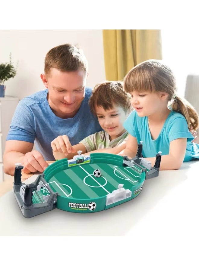 Aikenn - Football Table Game Mini Football Table Interactive Game Parent-Child Football Interactive Game Two-Player Competitive Football Game Adult Children Family Game Football Table Board Game Football Game With 2 Balls (42*21cm) - Image 1