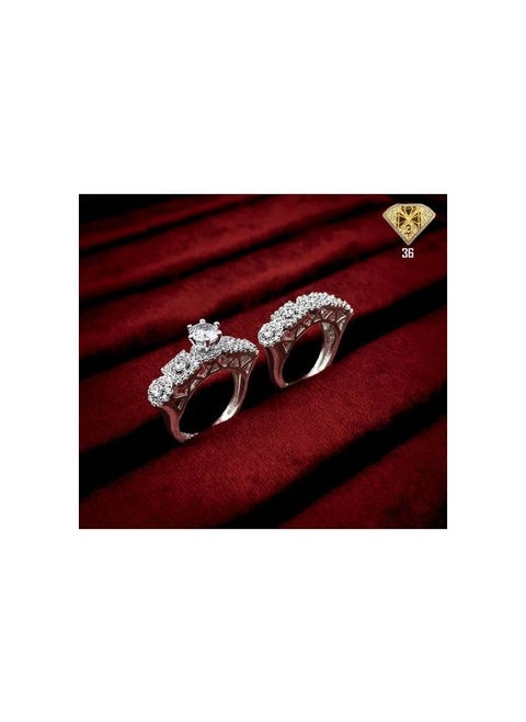 Double the Elegance: High-Quality Twin Silver Ring