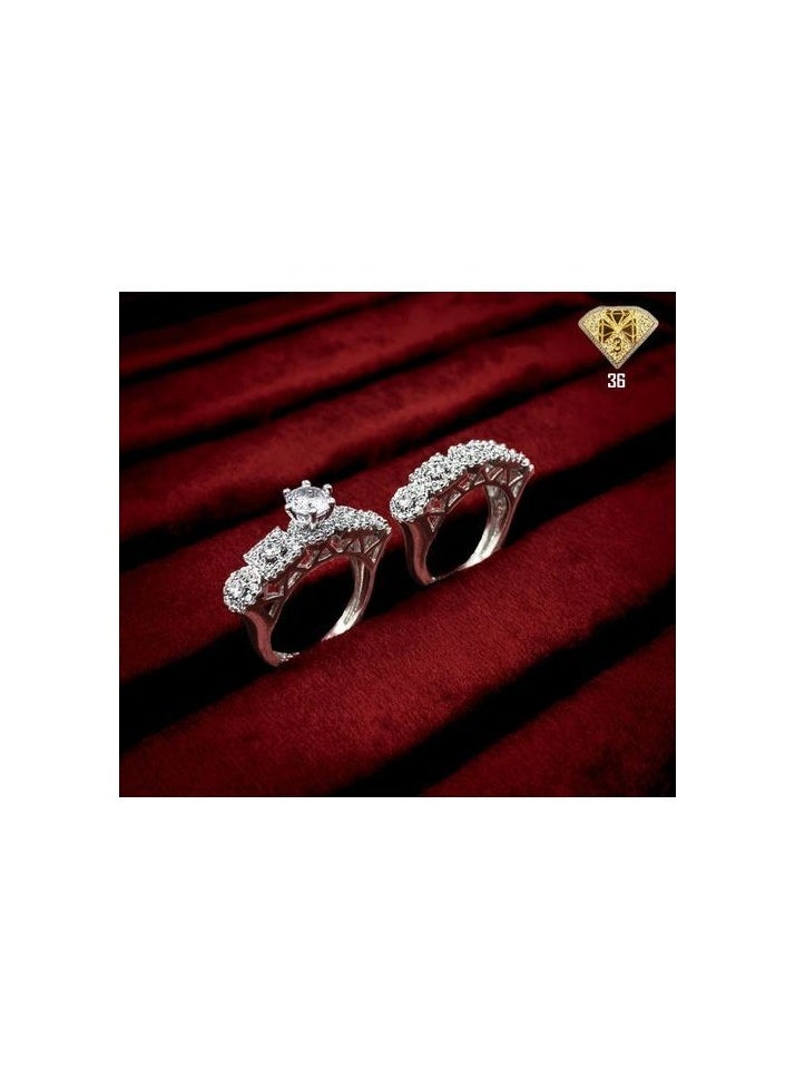 Generic - Double the Elegance: High-Quality Twin Silver Ring - Image 1