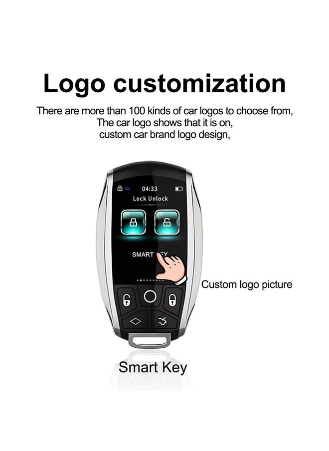 Generic - Smart key for cars that operate with a fingerprint only – equipped with a high-quality LCD screen to control the main functions of the car from the inside / B-ONE - Image 1