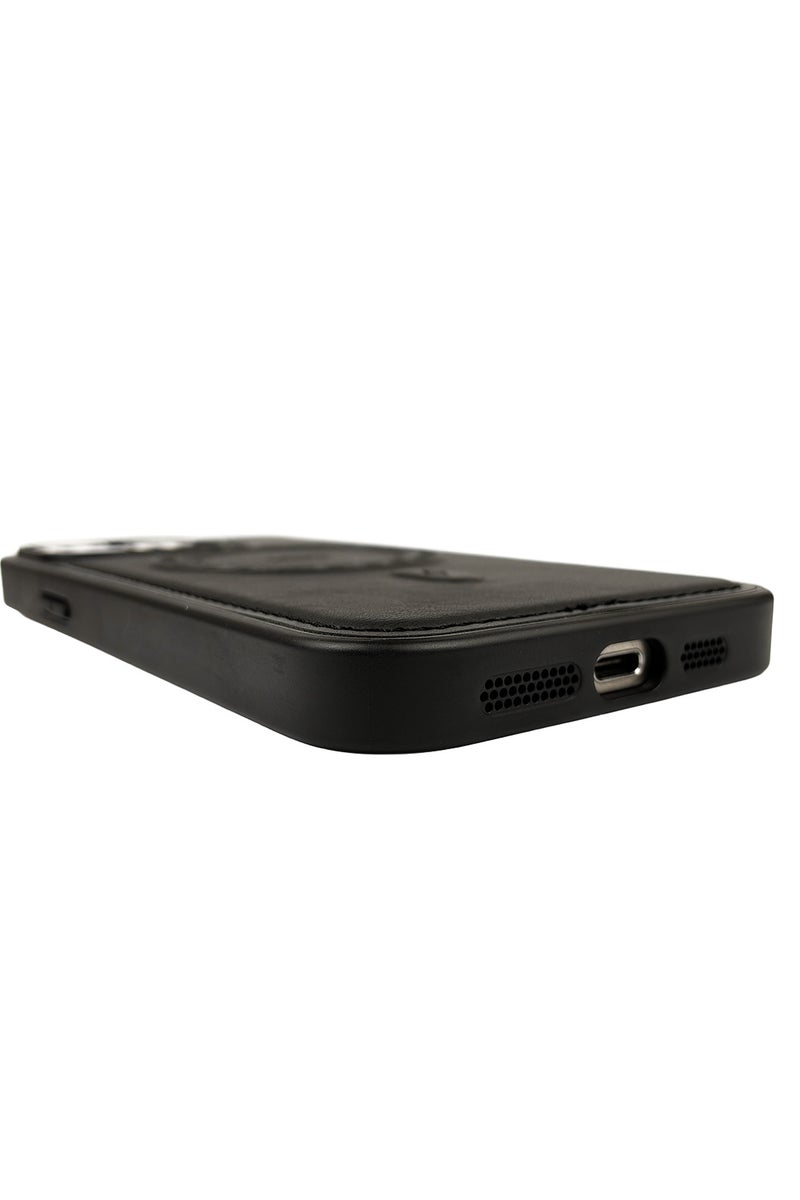 أتش دي دي اتش دي دي غطاء حمايه لهاتف ايفون 15 برو ماكس جراب مغناطيسي ياتي بحواف مرتفعة حول الشاشة  تساعد على منع الخدوش - أسود - Image 4