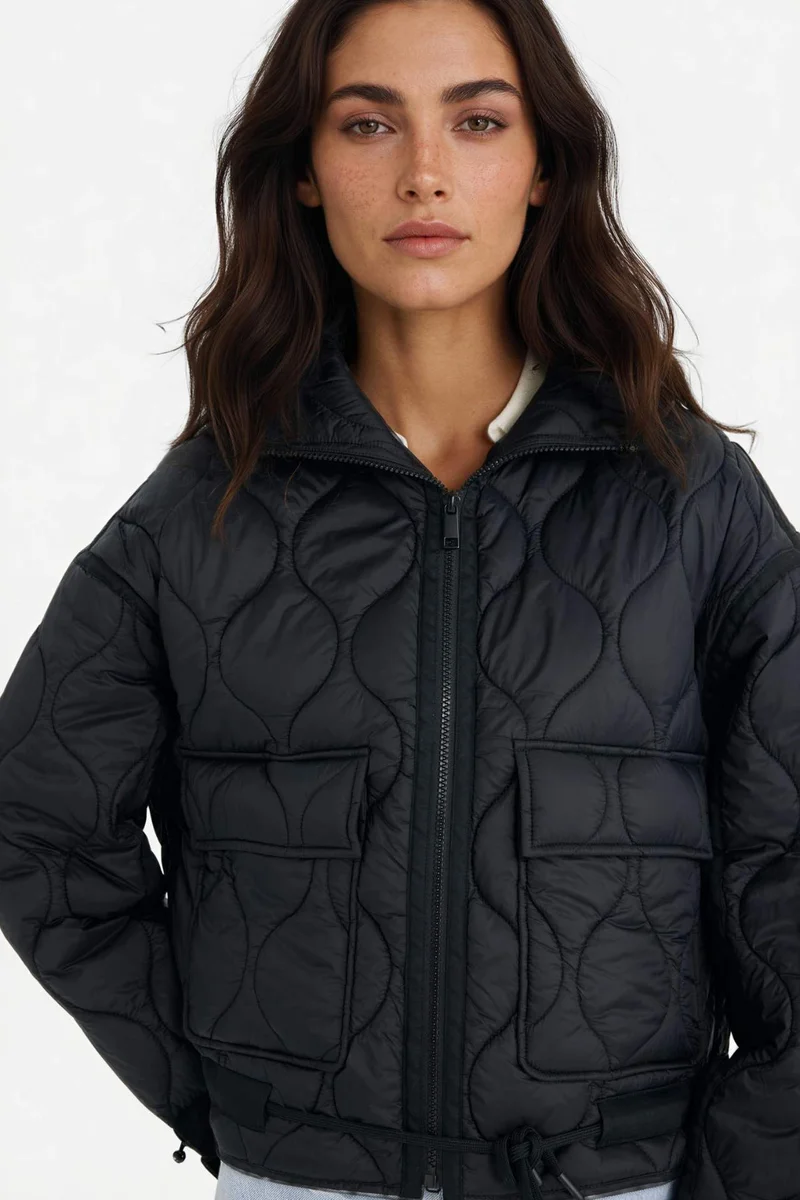 Defacto  Regular Fit Zippered Pocketed Waterproof Jacket  | Best Price UAE