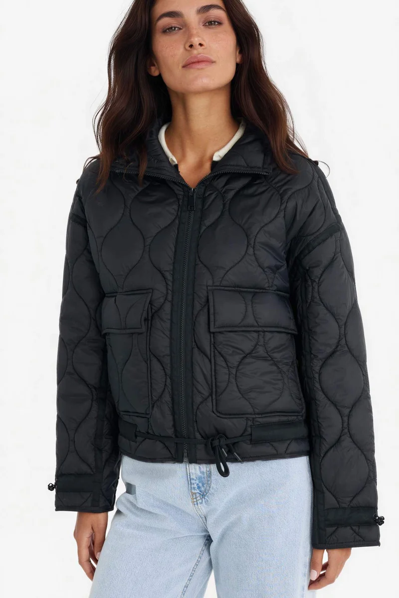 Defacto  Regular Fit Zippered Pocketed Waterproof Jacket  | Best Price UAE