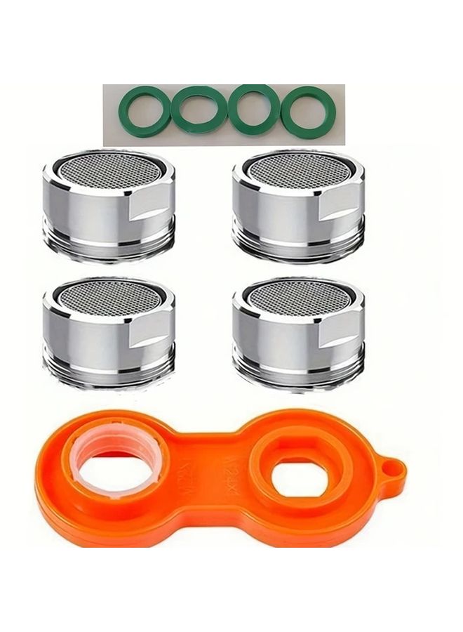 5pcs 24mm Faucet Aerator Replacement With Mixing Nozzle Filter - Image 1