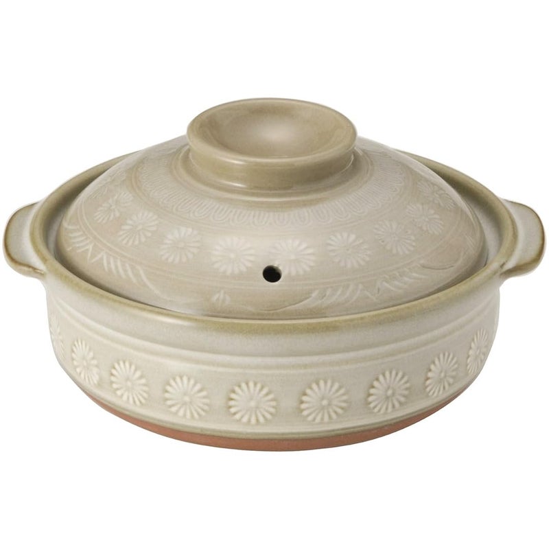 TIKUSAN Donabe Japanese Hot Pot Banko Ware Made in Japan (6 go(30 fl oz.)) - Image 1