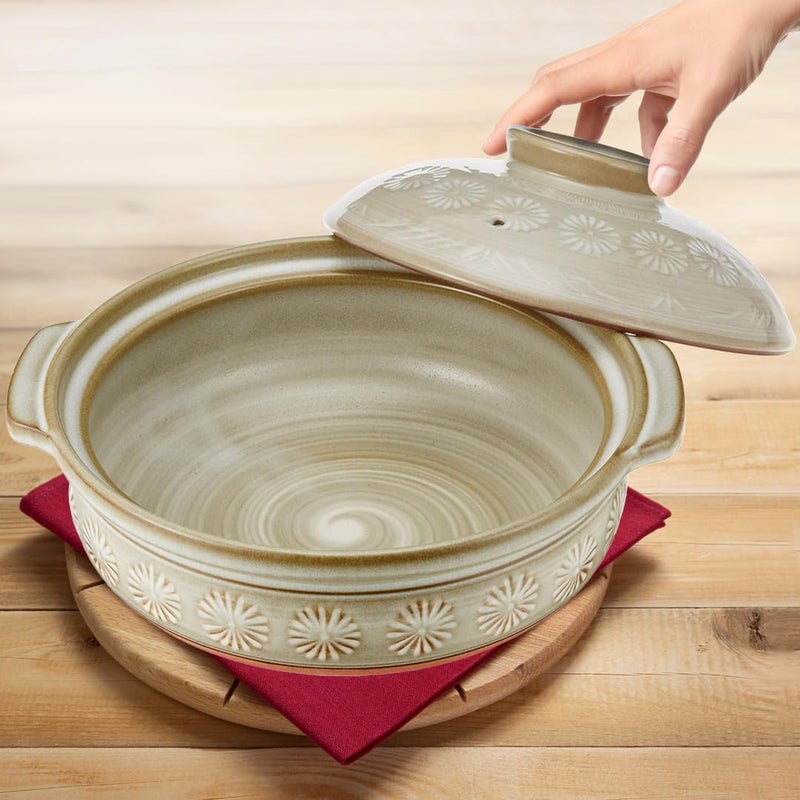 TIKUSAN Donabe Japanese Hot Pot Banko Ware Made in Japan (6 go(30 fl oz.)) - Image 2