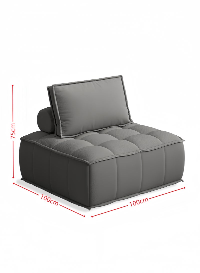 الأمويلات أريكة كنب مرنة ١٠٠×١٠٠×٧٥ سم كنبة بوسائد راحة - تصميم بسيط متين لكل الأماكن - Image 2