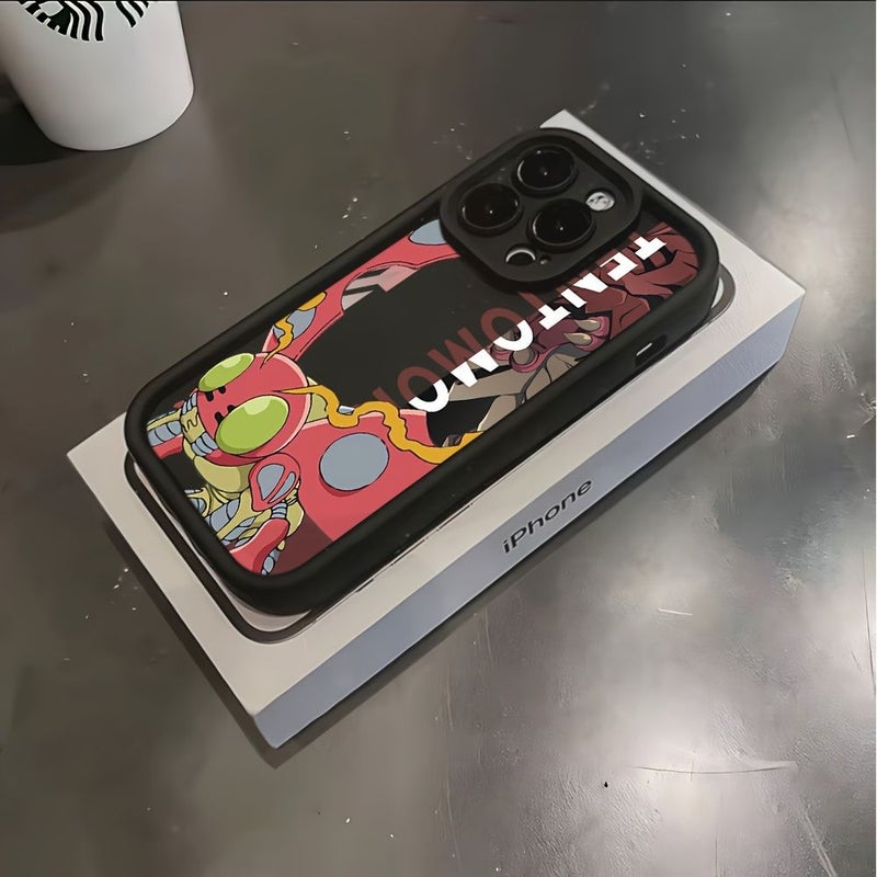 No Brand Anti Fall Soft TPU Back Cover Compatible With iPhone XR Black Anime Digimon Phone Case - Image 1