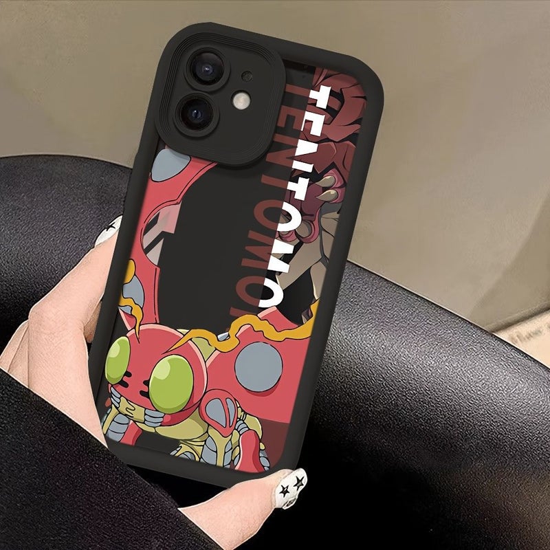 No Brand Anti Fall Soft TPU Back Cover Compatible With iPhone XR Black Anime Digimon Phone Case - Image 5