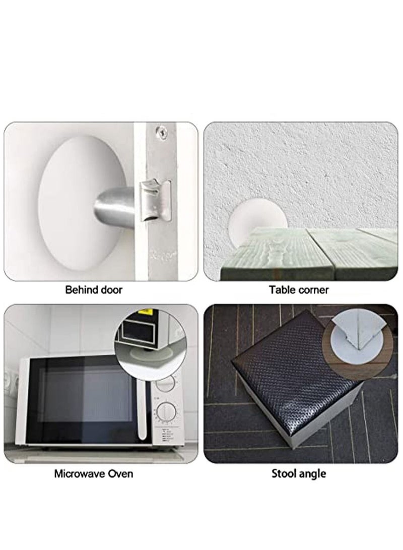 Captaintech Door Stopper Wall Protector, 4 Pcs Silicone Door Knob Wall Bumper Guard with Self Adhesive for Protecting Wall, Door Handle, Refrigerator Door - Image 4