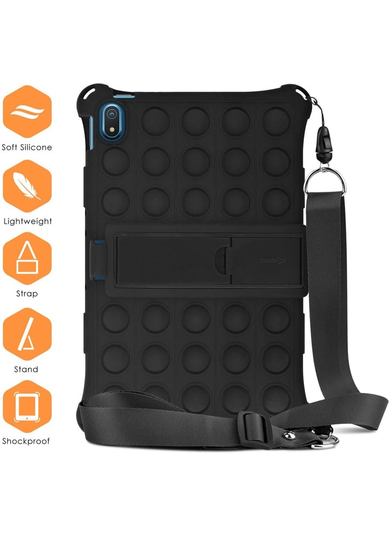 Generic - Nokia T20 10.4" Tablet Case 2021, Multi-Angle case, Kids Friendly Silicone Case for Nokia T20 (TA-1392) [Portable Strap & Stylus Pen & Pen Holder] - Image 1