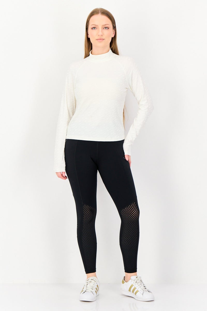 Nike Women Tight Fit Long Sleeve Outdoor Tops, White - Image 4