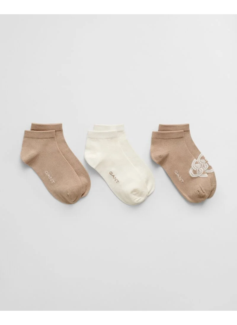 غانت Gant Monogram Ankle Socks 3-Pack