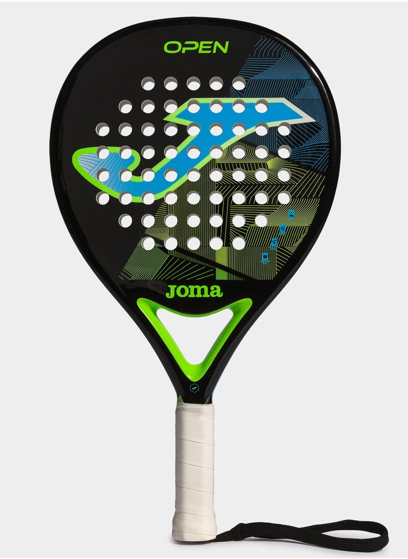 Joma - Joma Padel Racket Open Black Turquoise - Image 1