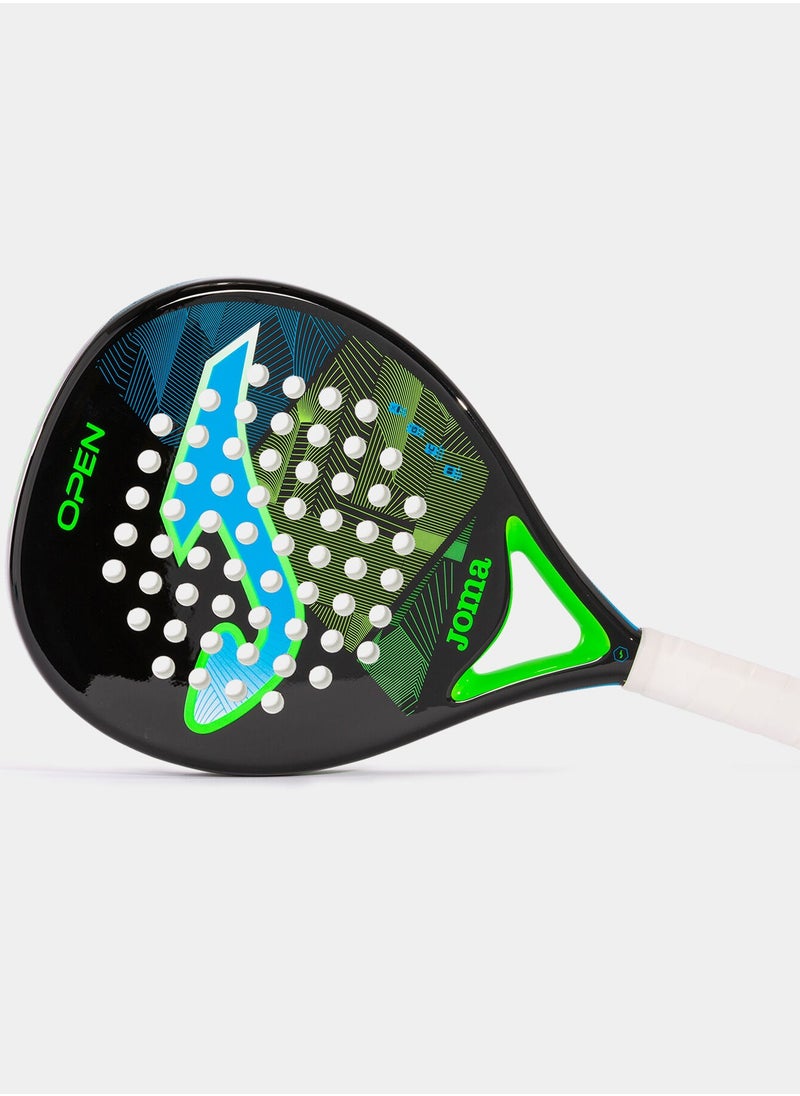 Joma - Joma Padel Racket Open Black Turquoise - Image 1