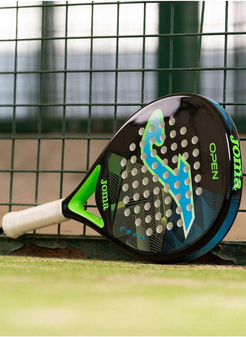 Joma - Joma Padel Racket Open Black Turquoise - Image 1