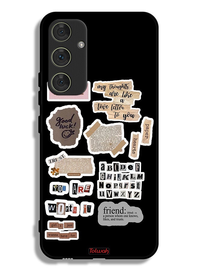 Tolwak Samsung Galaxy A54 5G Protective Case Cover Good Luck Quotes Stickers - Image 1