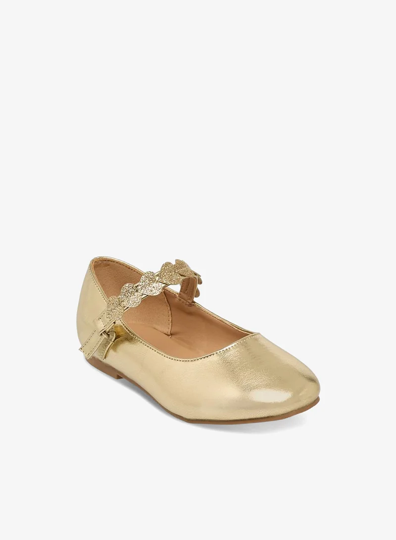 JUNIORS Girls Hook & Loop Ballerina Shoes