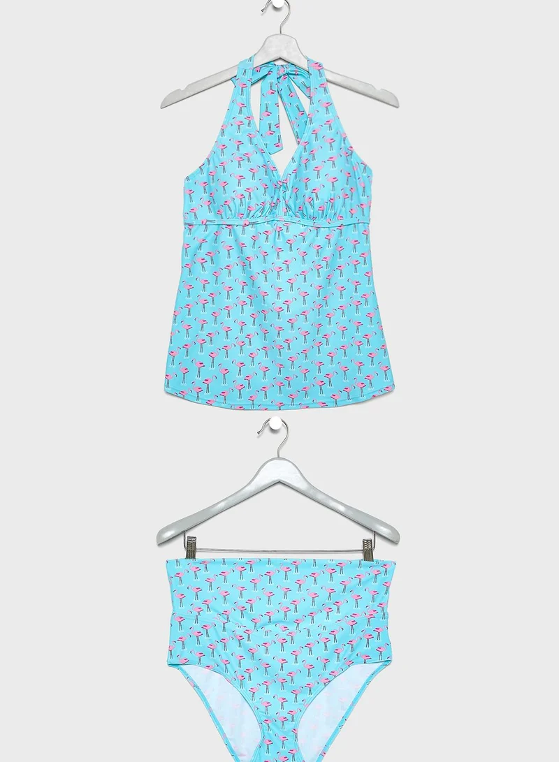 JoJo Maman Bebe Tankini Maternity Bikini Set