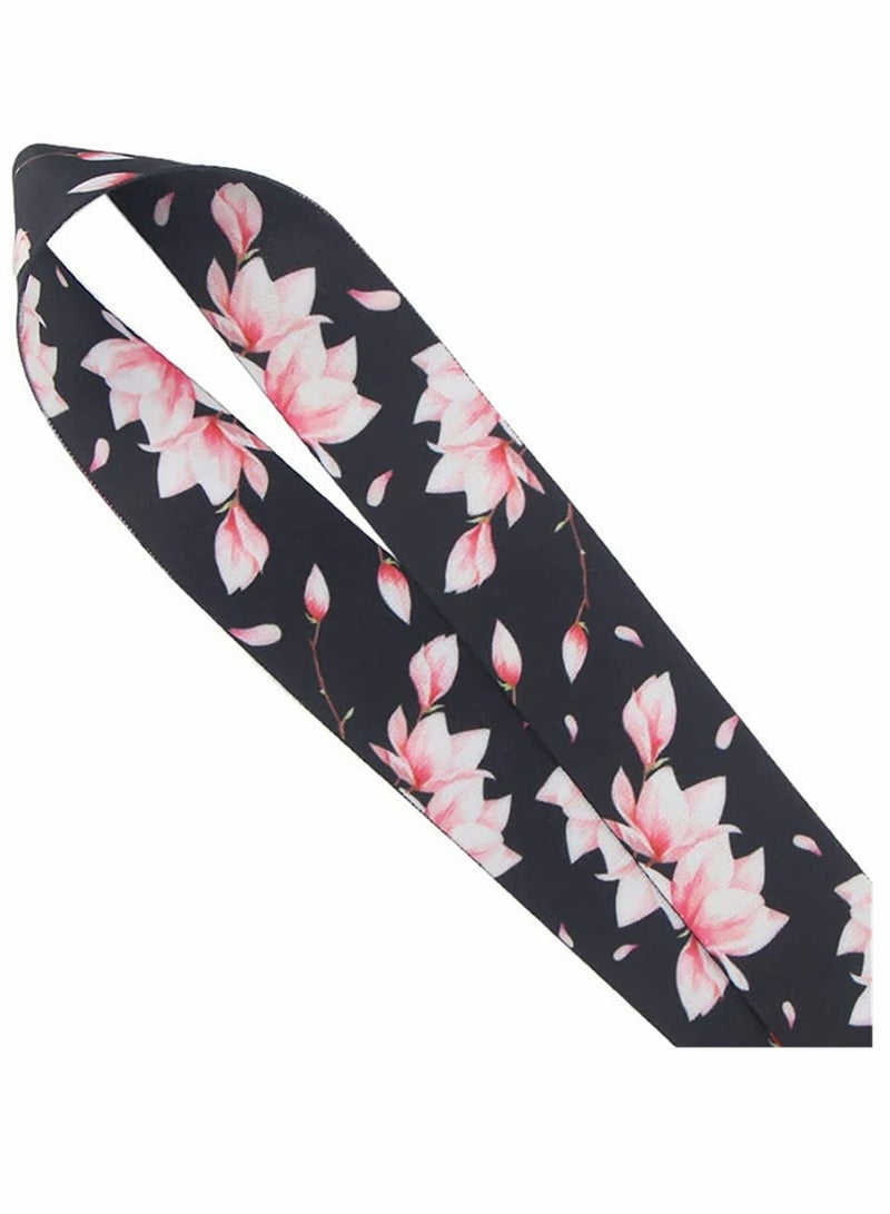 Excefore Keys Lanyard, Sakura Cherry Blossom Lanyard for Keys, Keychain, Id Badge, Card Holder, Wallet, Cell Phone Case, Whistle, Premium Soft Fabric Neck Lanyard for Women Men Teachers Teens - Image 4