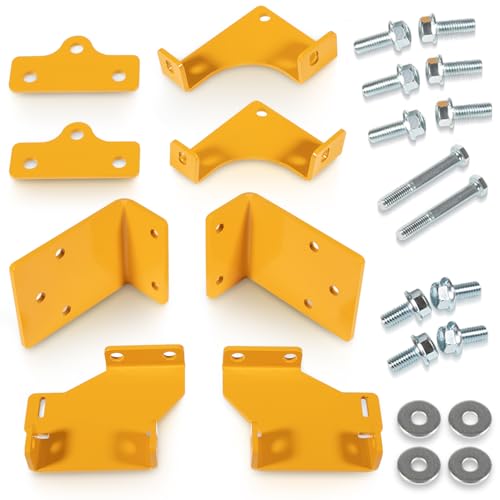 Bzcovac Upgraded 125255 Hydro Transmission Brackets Kit for Hustler Zero-Turn Mowers - New Thicker Brackets with Hardware, Includes 552564, 552565, 552566, 552567, OE Replacement Service Kit - Image 1