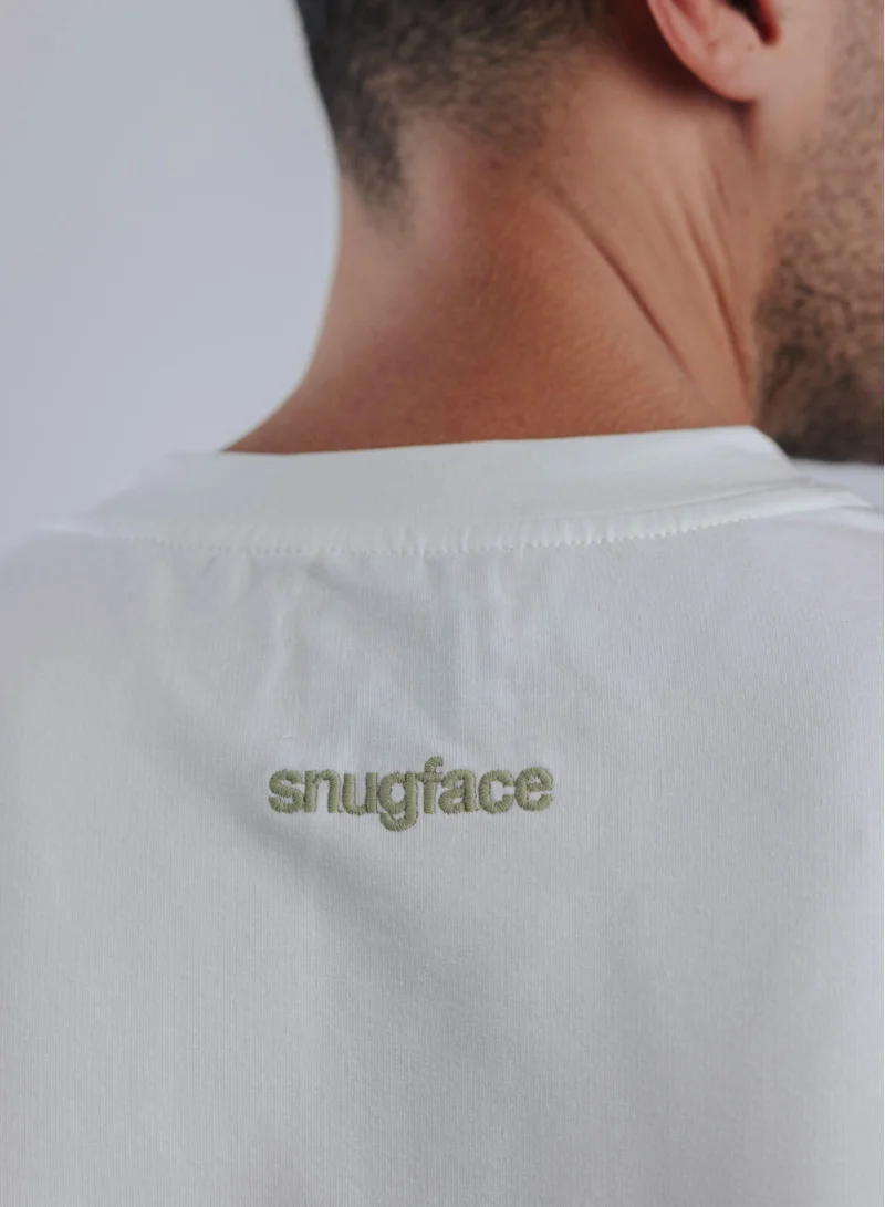 Snugface Snugface The Big Pocket Oversized Tshirts, White, SF15-2WHT, Size-M