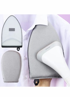 Steamer Glove, 2 Pcs Heat Resistant Protective Ironing Glove with Finger Loop for Clothes, Board, Steam Iron Hand-Held Table Rack