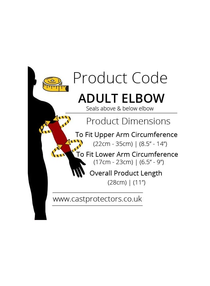 CMGTYYD Adult Elbow Waterproof Cast and Dressing Protector also for PICC Line or Catheter - Ideal for Showering - Image 3