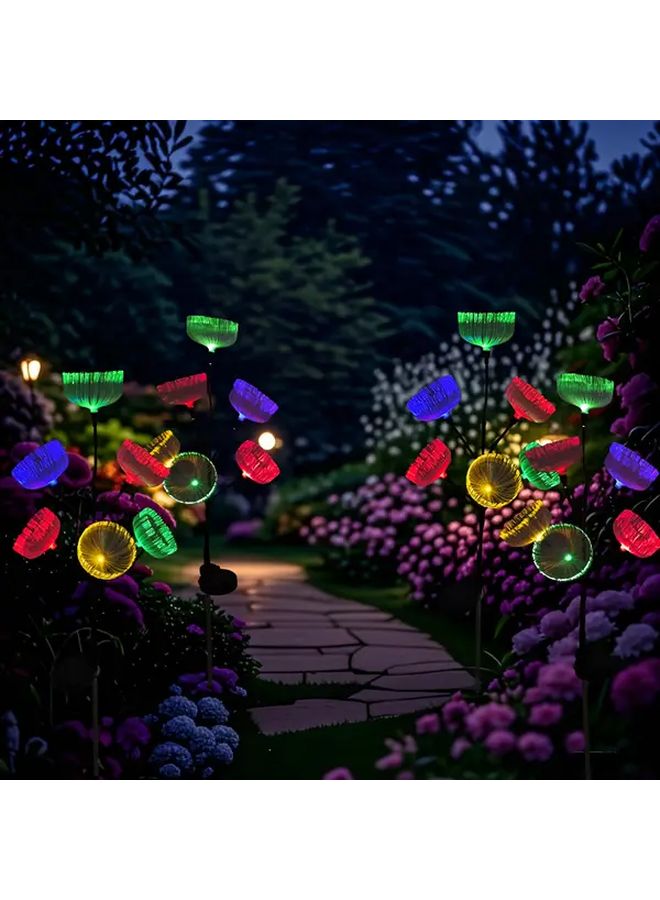 Multicolor Solar Jellyfish Outdoor Lights 2 Packs For Garden Lawn Pathway Decor - Image 5