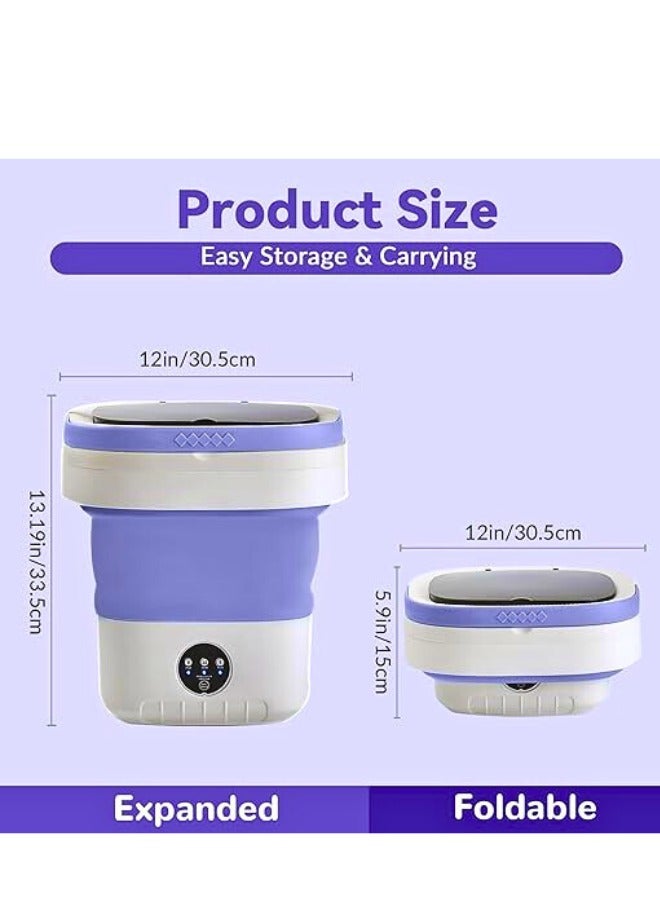 Chase Up Portable washing machine,Mini Washer, 12L upgraded large capacity foldable Washer, 3 Modes Timing Cleaning, for Socks, Baby Clothes, Towels and Small Items - Image 3