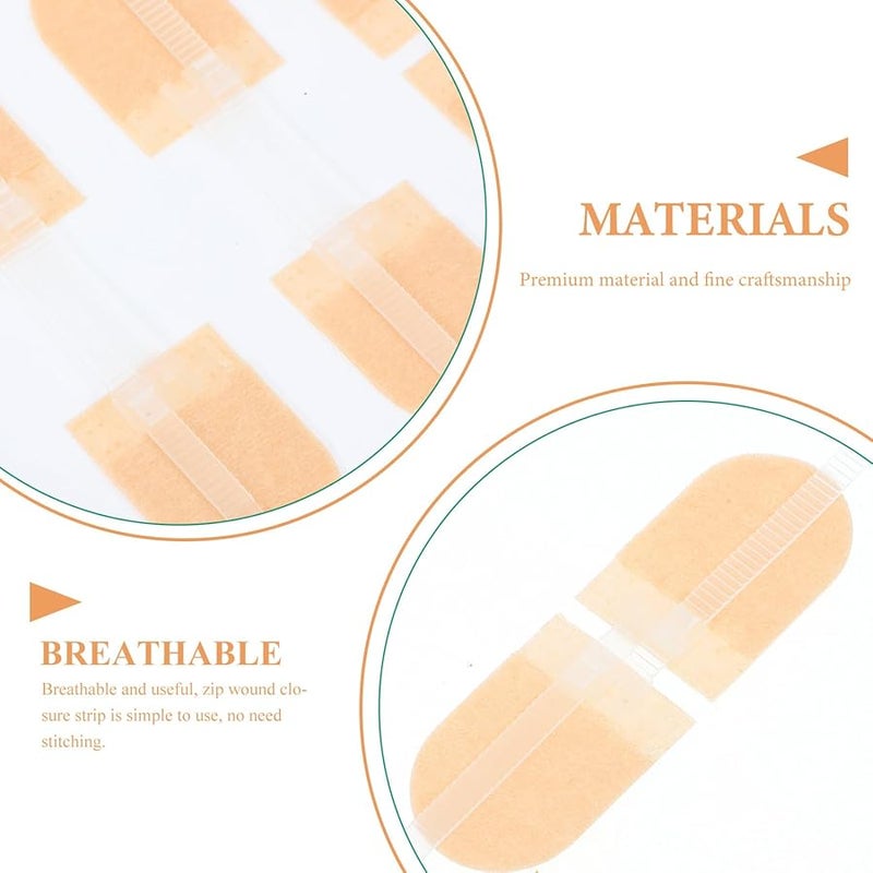 3 قطع من شرائط إغلاق الجروح اللاصقة الصديقة للبشرة للإسعافات الأولية الطارئة لإيقاف النزيف السريع - Image 4