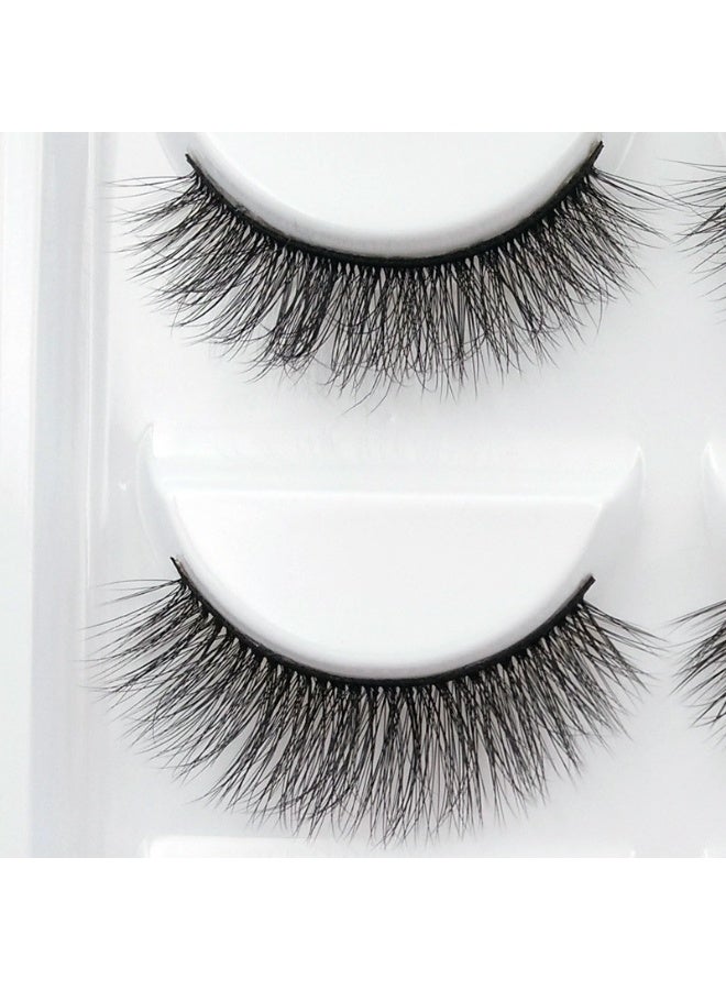 شابية 10 أزواج من الرموش الصناعية ثلاثية الأبعاد، رموش صناعية كاملة الشريط، رموش كثيفة من فرو المنك، رموش صناعية سميكة ومجعدة، هدية مثالية أنيقة للفتيات (G805) - Image 5